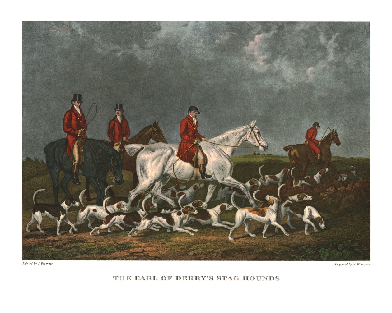 The Earl of Derbys Stag Hounds, 19. század eleje, 1955 körül. alkotó: Unbekannt