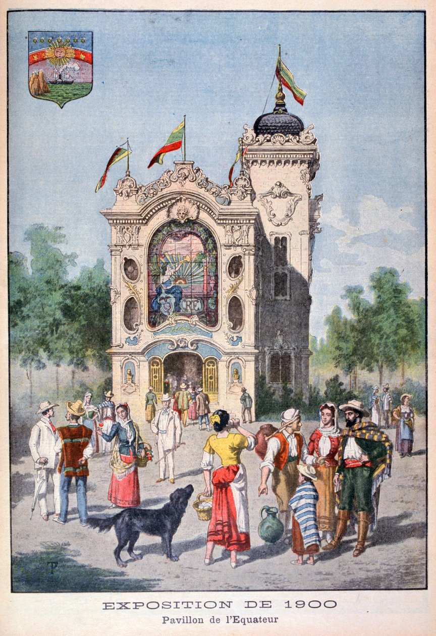 Az ecuadori pavilon az 1900-as egyetemes kiállításon, Párizs, 1900 alkotó: Unbekannt