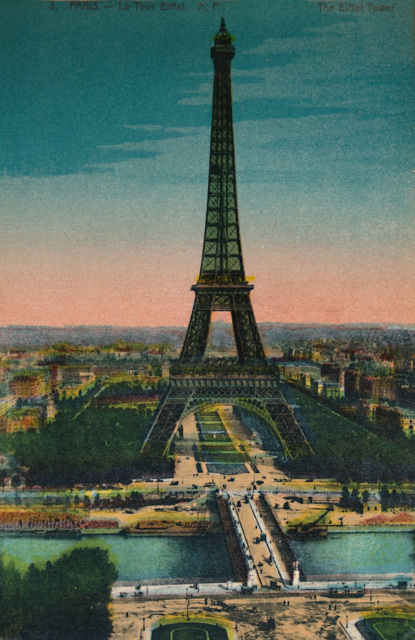 Az Eiffel-torony, Párizs, 1920 alkotó: Unbekannt