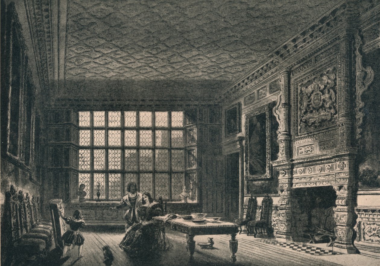 The Elizabethan Room, Coombe Abbey, Warwickshire, 1915 alkotó: Unbekannt
