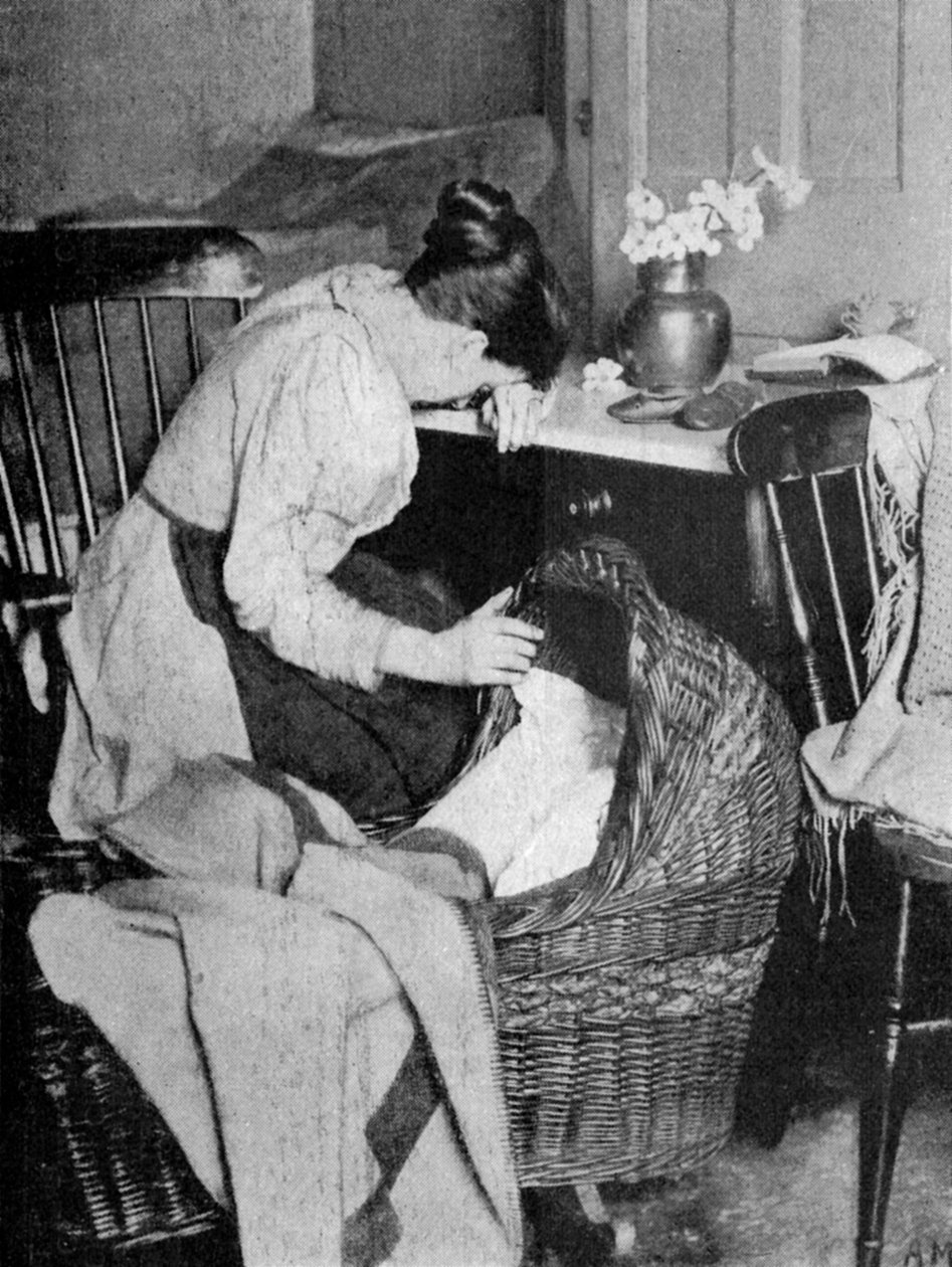 Az üres bölcső, 1900 alkotó: Unbekannt
