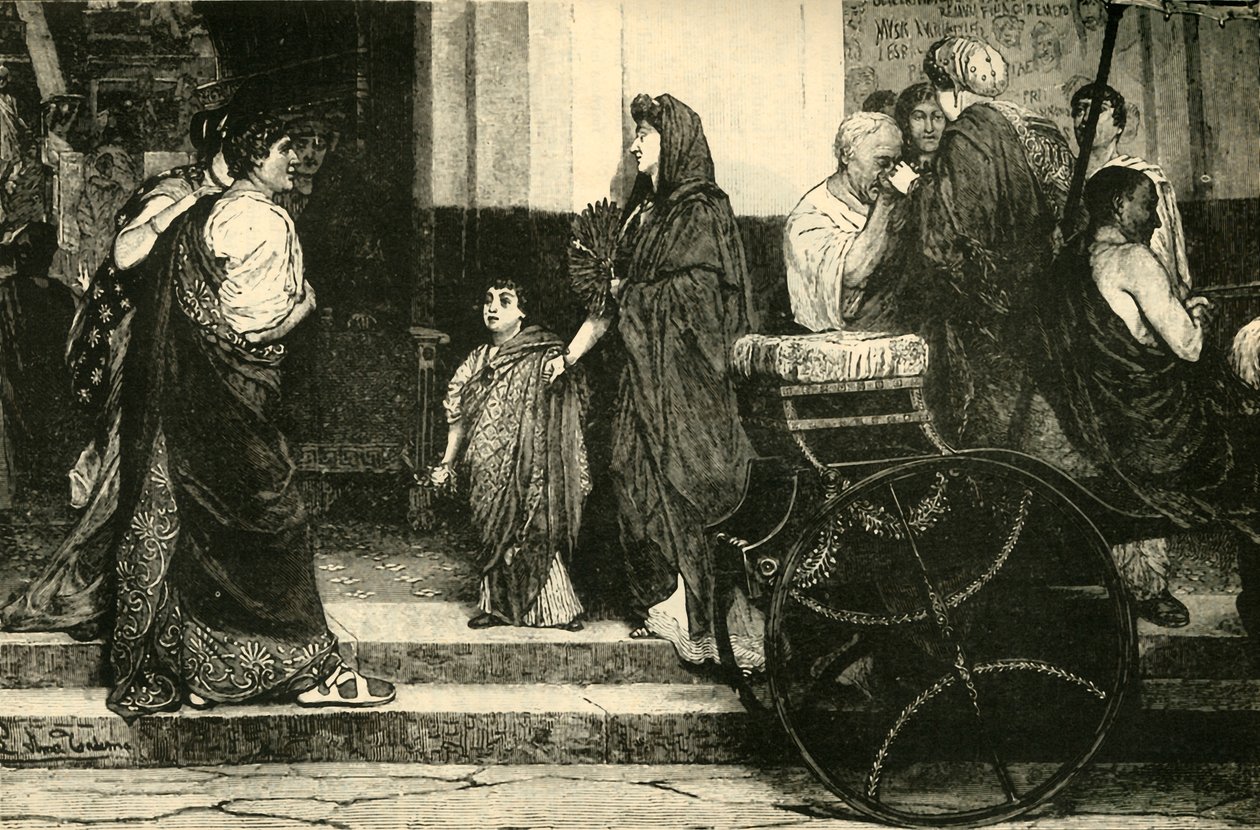 A római színház bejárata, 1890. alkotó: Unbekannt