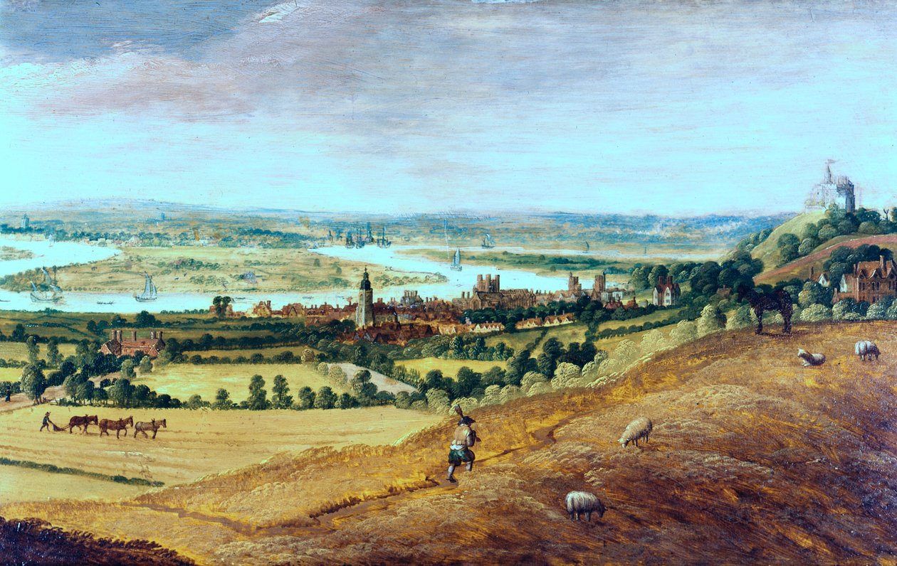 London környéke Greenwichből, 1620-1630 alkotó: Unbekannt