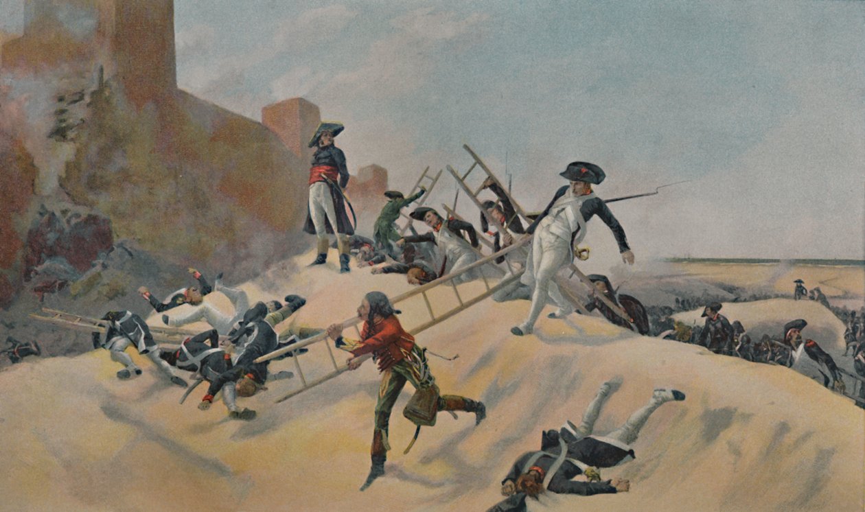 A példa. - Kleber Accre támadásakor, 1799, 1896 alkotó: Unbekannt