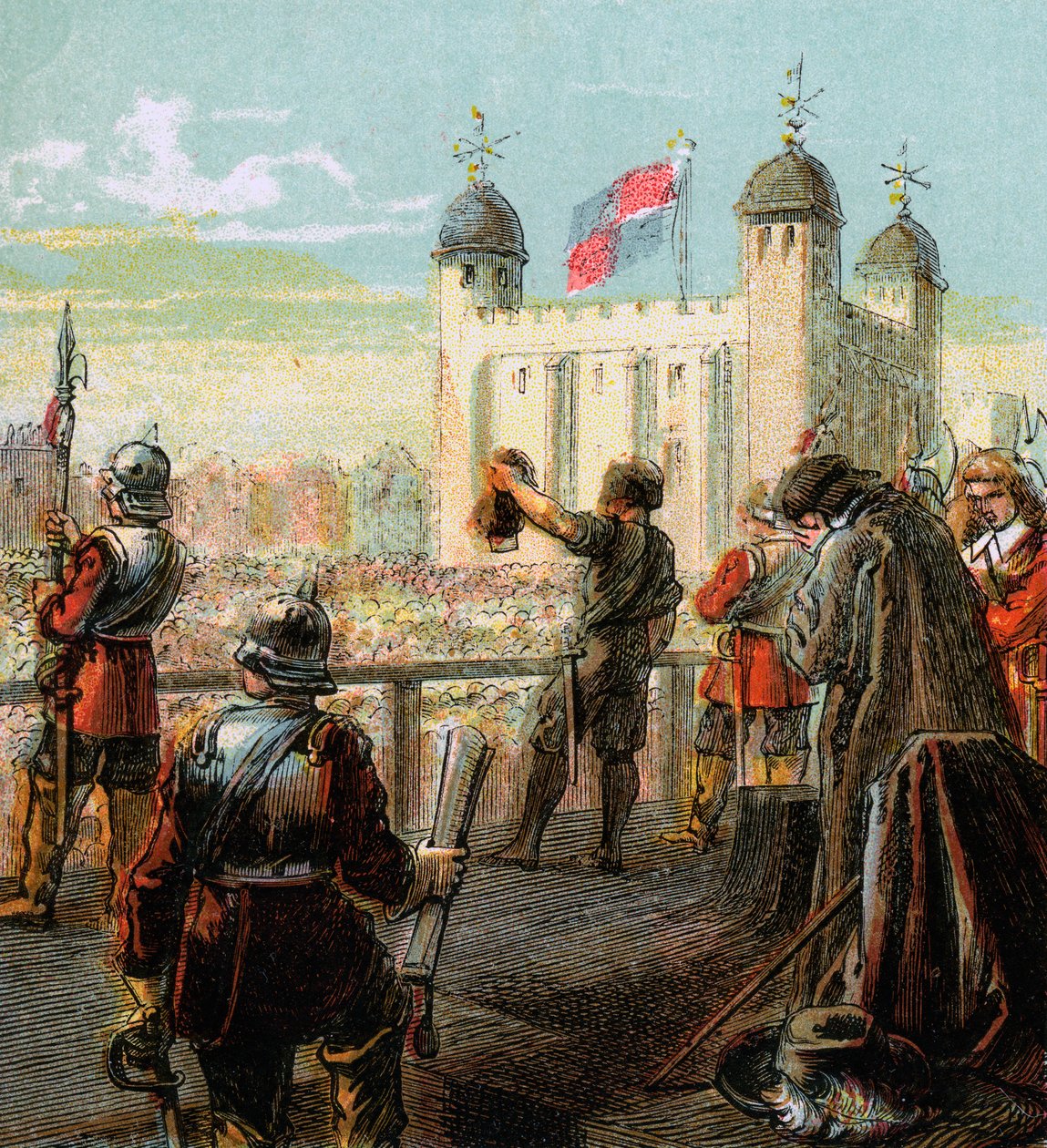 Lord Strafford kivégzése, 1641, 1850 alkotó: Unbekannt