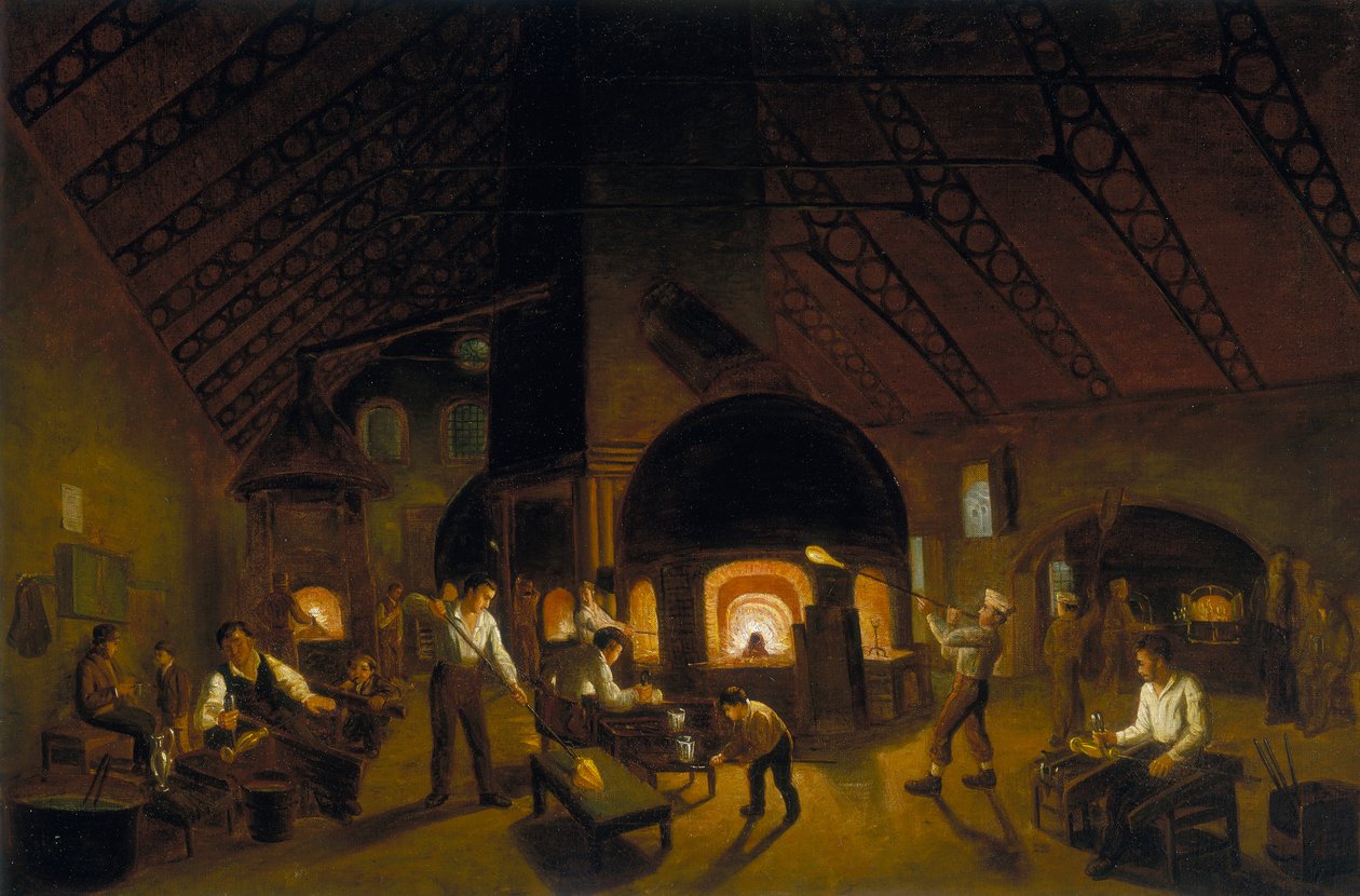 „The Falcon Glassworks”, 1840 alkotó: Unbekannt