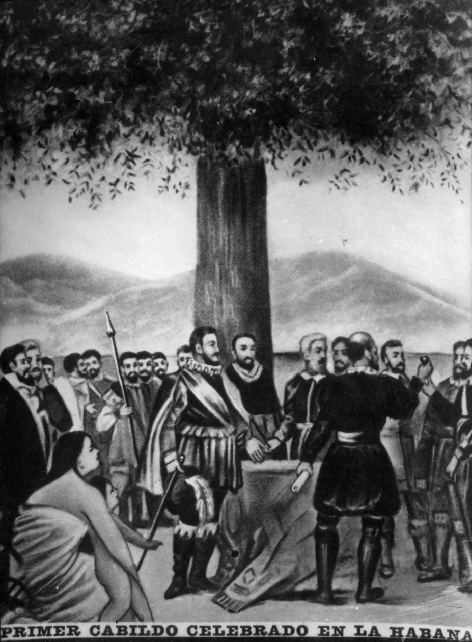 Az első Cabildo, 1519, 1920-as évek alkotó: Unbekannt