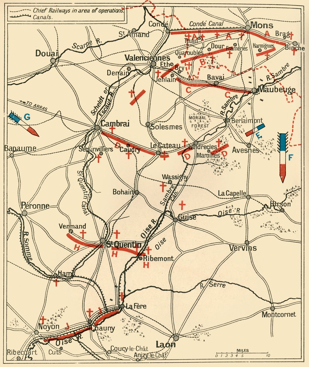 A nagy visszavonulás első szakasza...1914, c1920. alkotó: Unbekannt