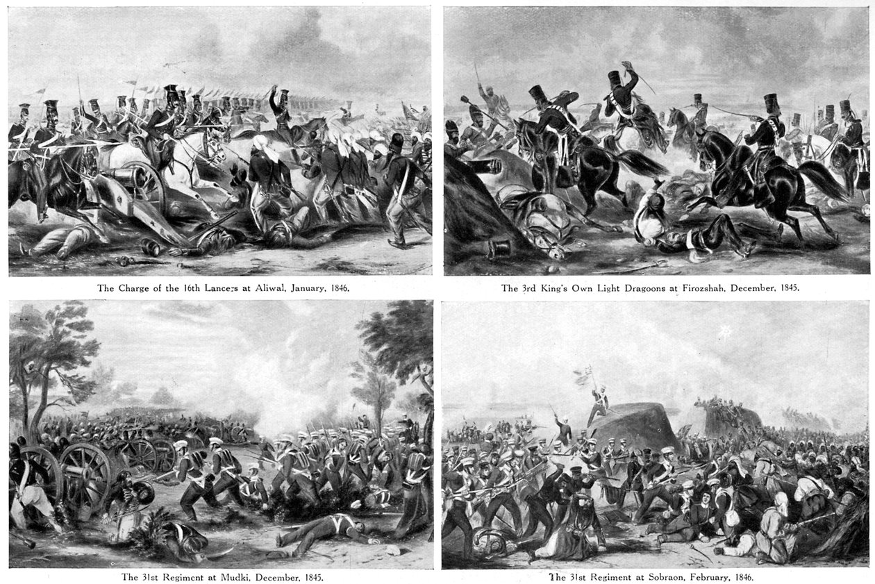 Az első szikh háború, India, 1840-es évek, 1920 körül alkotó: Unbekannt