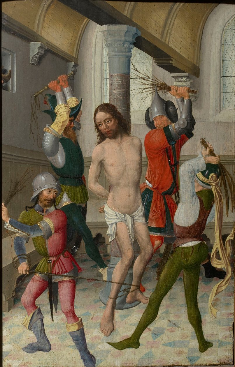 Krisztus korbácsolása, 1465 körül. alkotó: Unbekannt