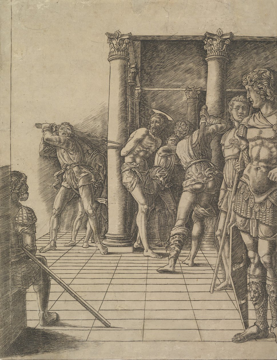 A zászlózás a járdával, kb. 1475-80. alkotó: Unbekannt