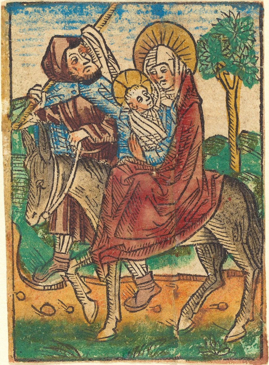A repülés Egyiptomba, c. 1490. alkotó: Unbekannt