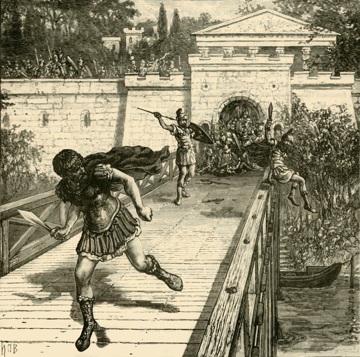 Caius Gracchus repülése, 1890. alkotó: Unbekannt