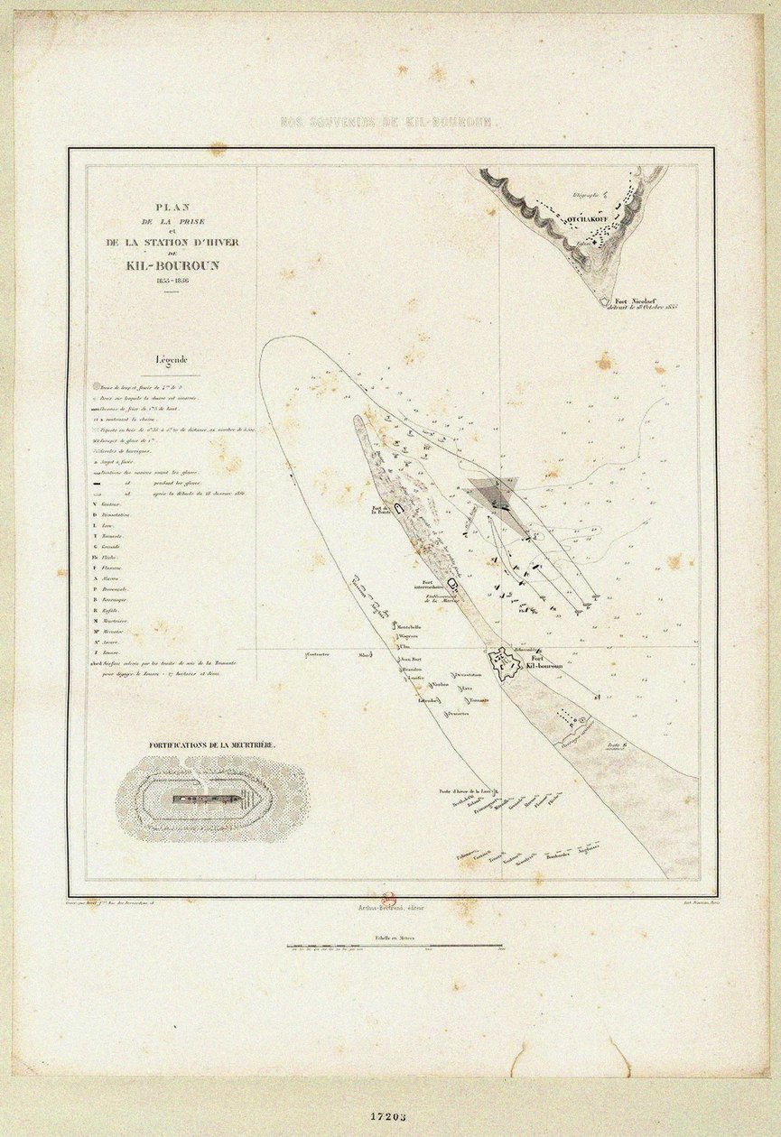 Az úszó ütegek Kinburn ostrománál 1855-1856, 1856 alkotó: Unbekannt