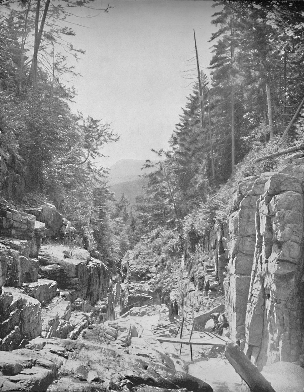 The Flume, Franconia White Mountains, N.H., 1897. alkotó: Unbekannt