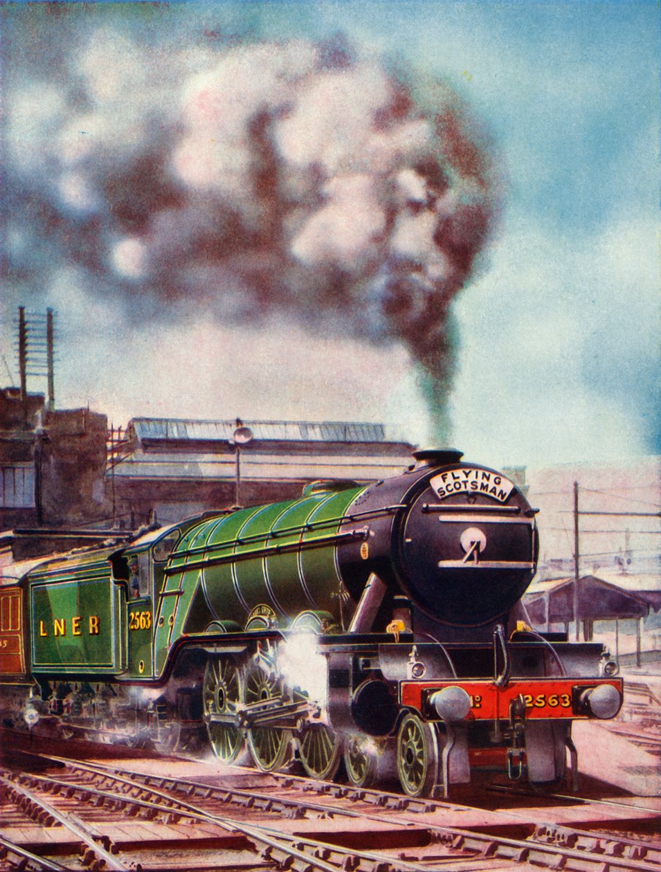 A Kings Cross pályaudvarról induló repülő skót, 2563. sz. szállítója, 1935-36. alkotó: Unbekannt