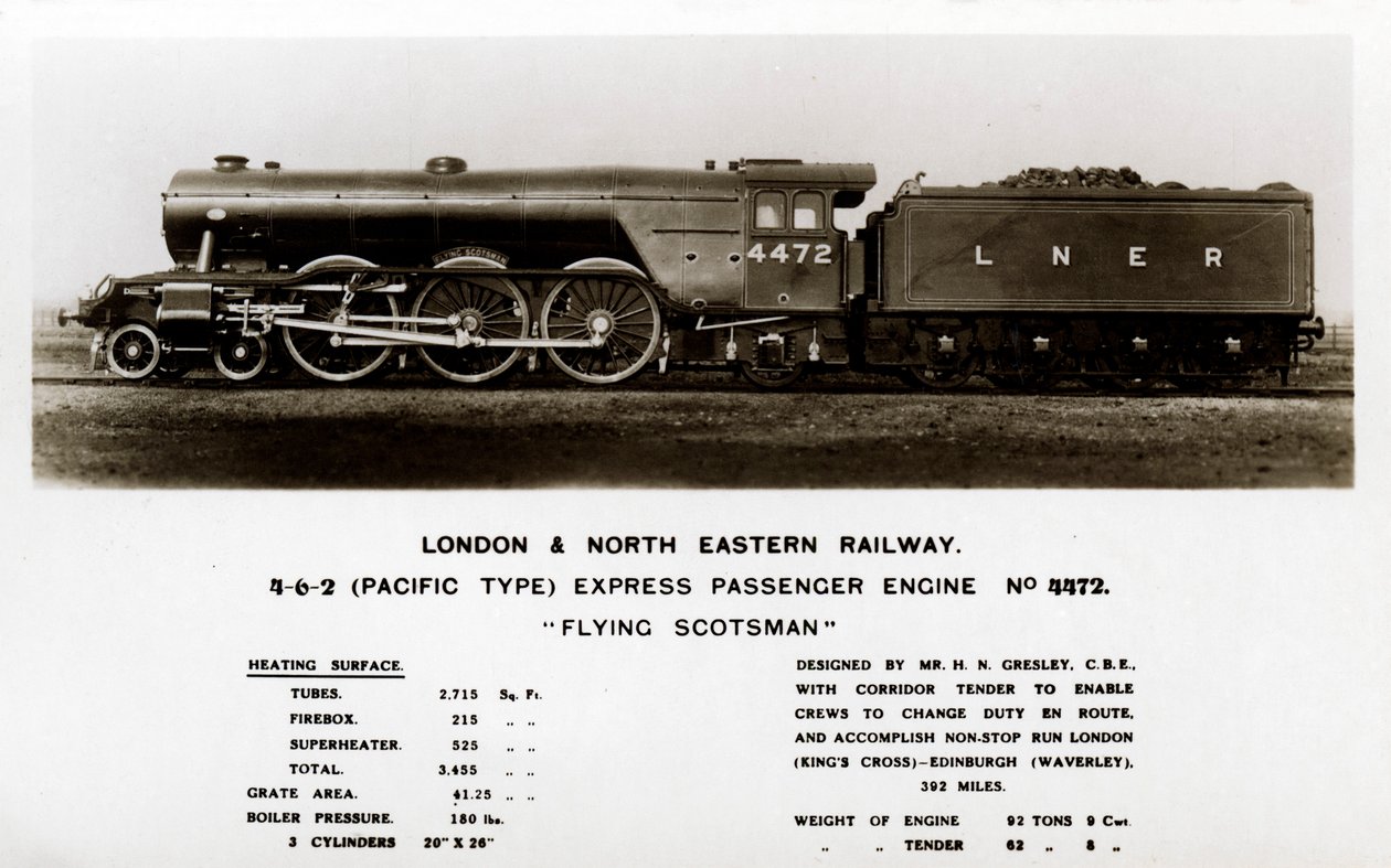 A Flying Scotsman gőzmozdony, XX. század alkotó: Unbekannt