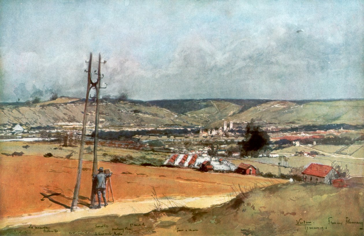Chaume erődje, Verdun, Franciaország, 1916. március 19., 1926. alkotó: Unbekannt