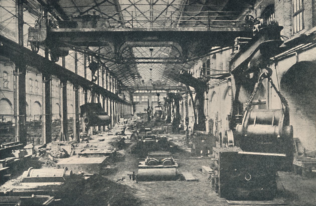 A Swindon Works öntöde, 1917 alkotó: Unbekannt