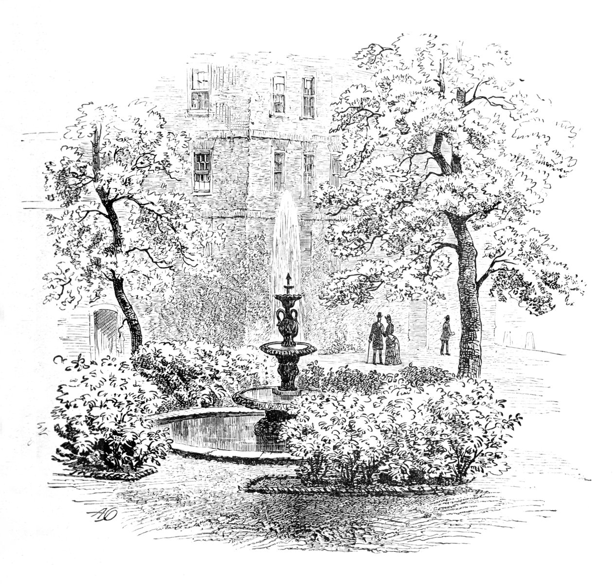 Szökőkút, Középső Templom, 1890 alkotó: Unbekannt