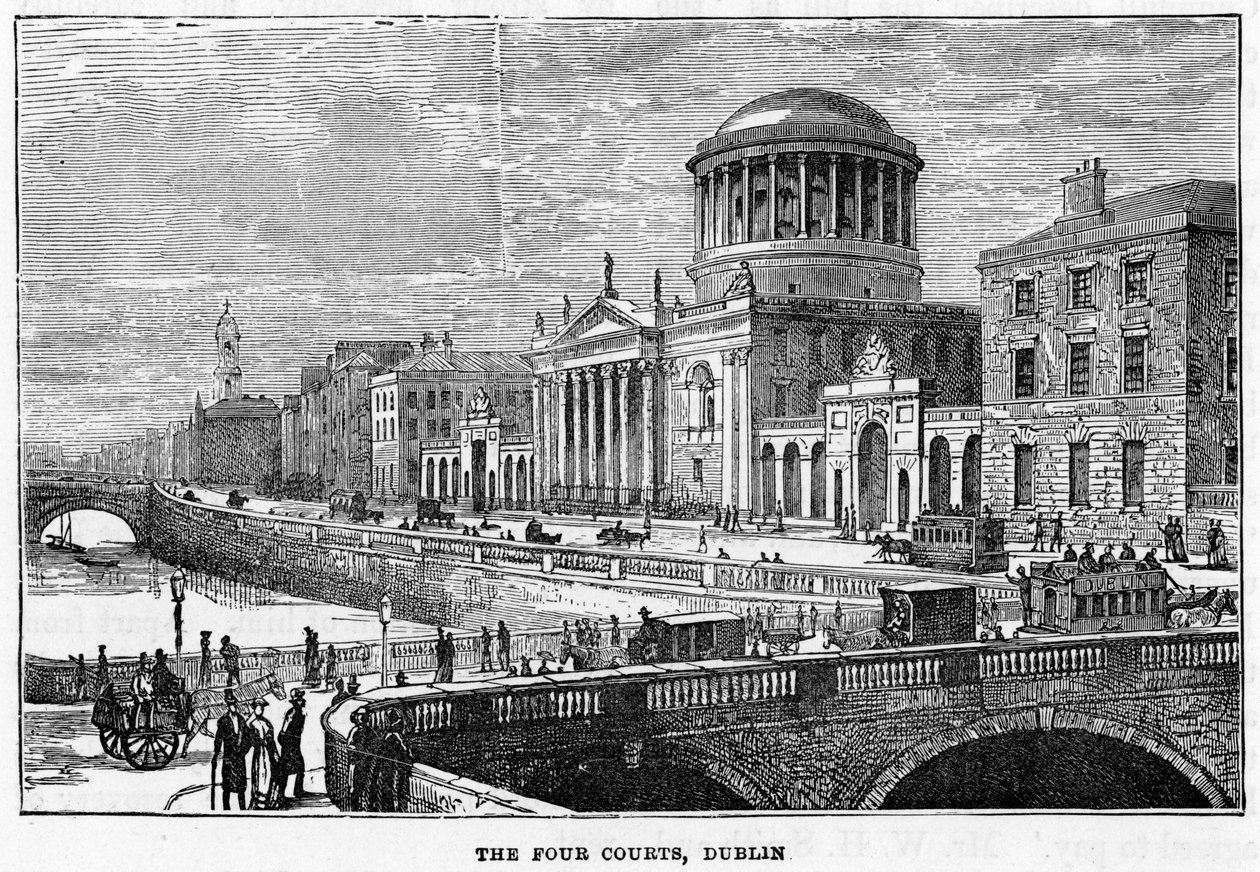 The Four Courts, Dublin, 19. század alkotó: Unbekannt