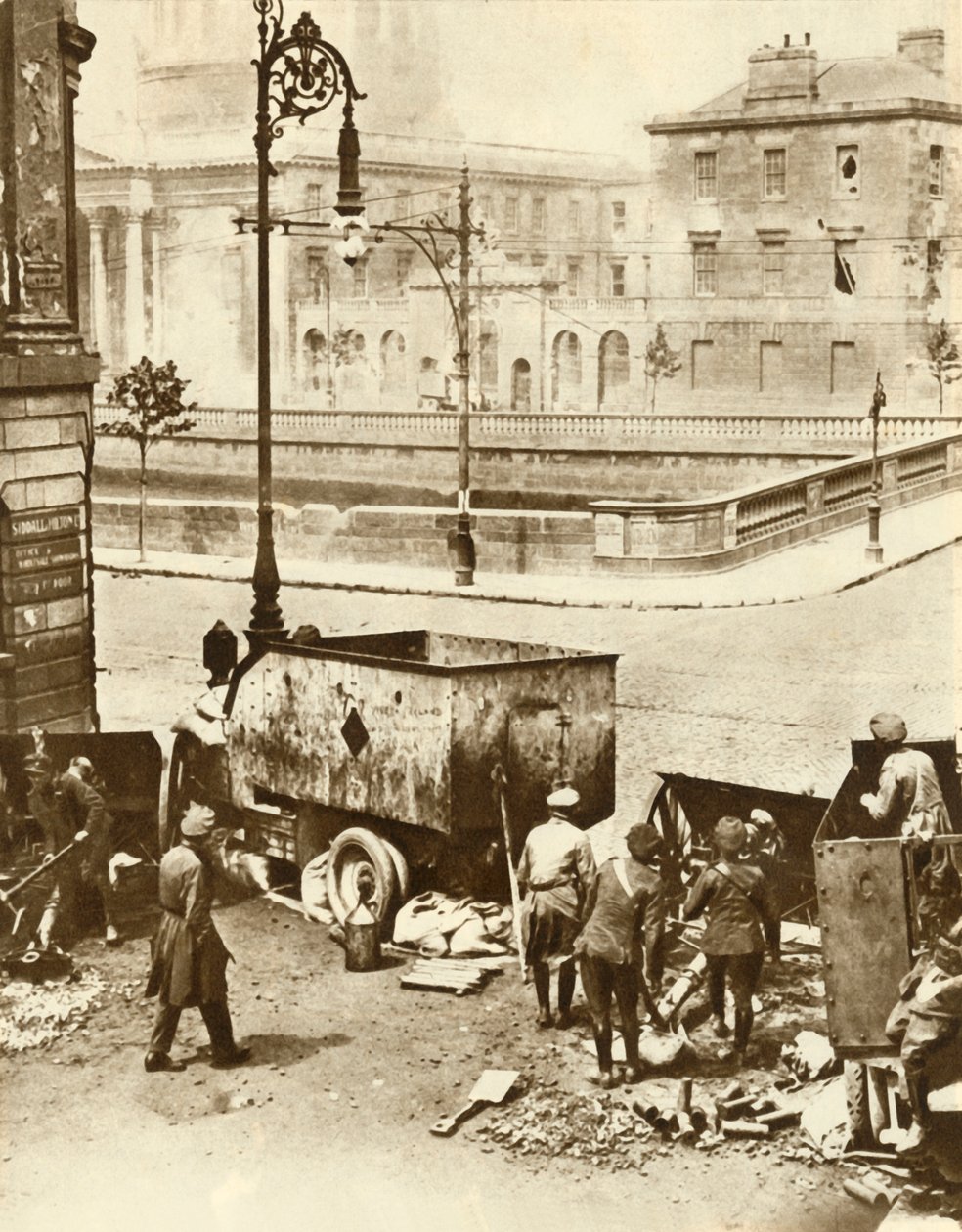 The Four Courts, Dublin, Írország, 1922. július, 1935. alkotó: Unbekannt