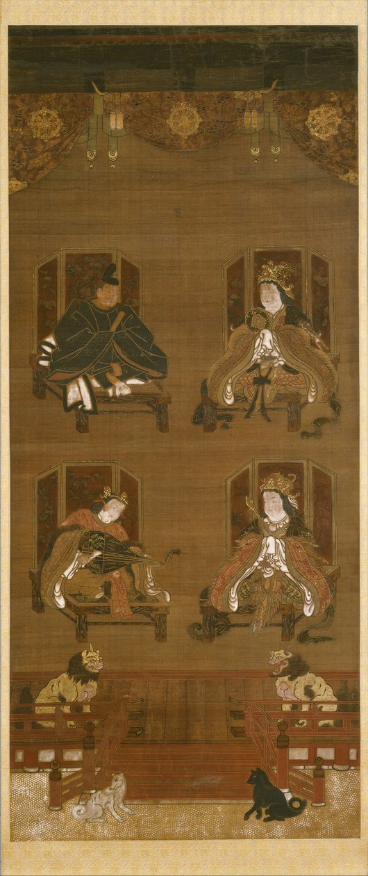 A Koyasan templomkomplexum négy istensége, 14. század vége. alkotó: Unbekannt
