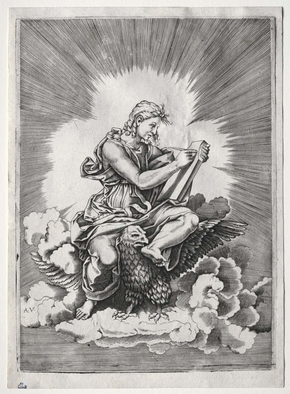 A négy evangélista: Szent János, c. 1518. alkotó: Unbekannt