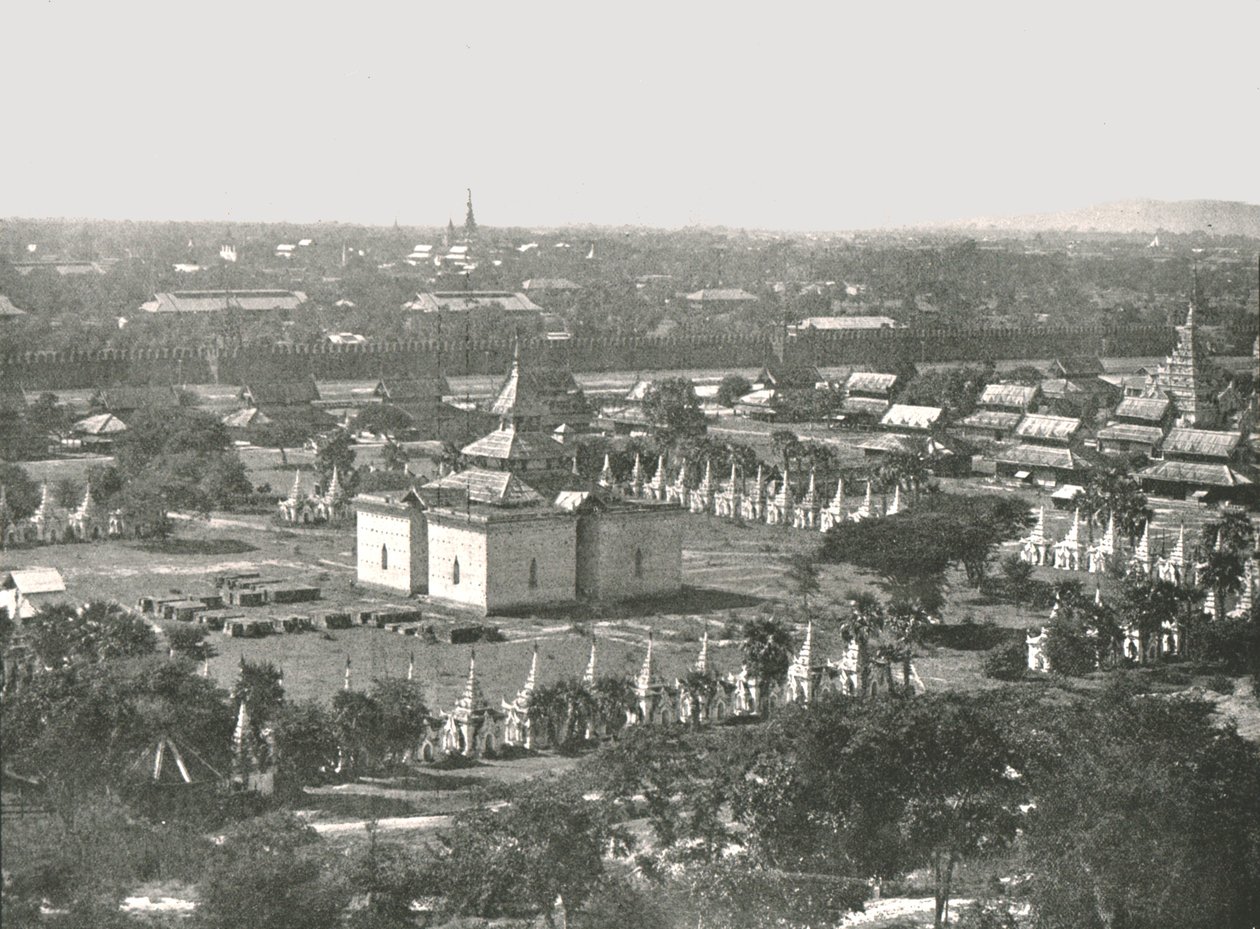 A négyszázötven templom, Mandalay, Burma, 1895. alkotó: Unbekannt