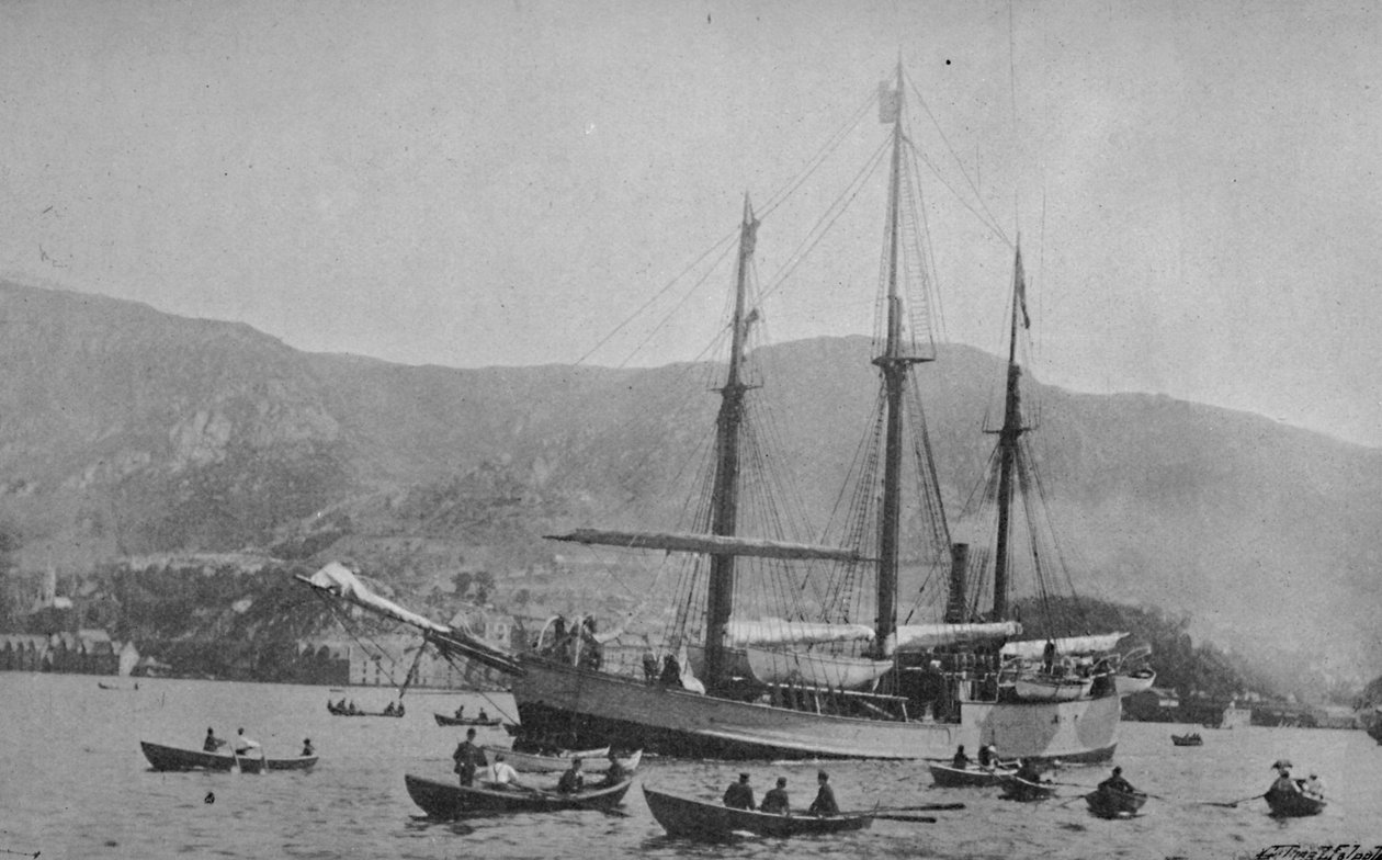 A keret elhagyja Bergent, 1893, 1897 alkotó: Unbekannt