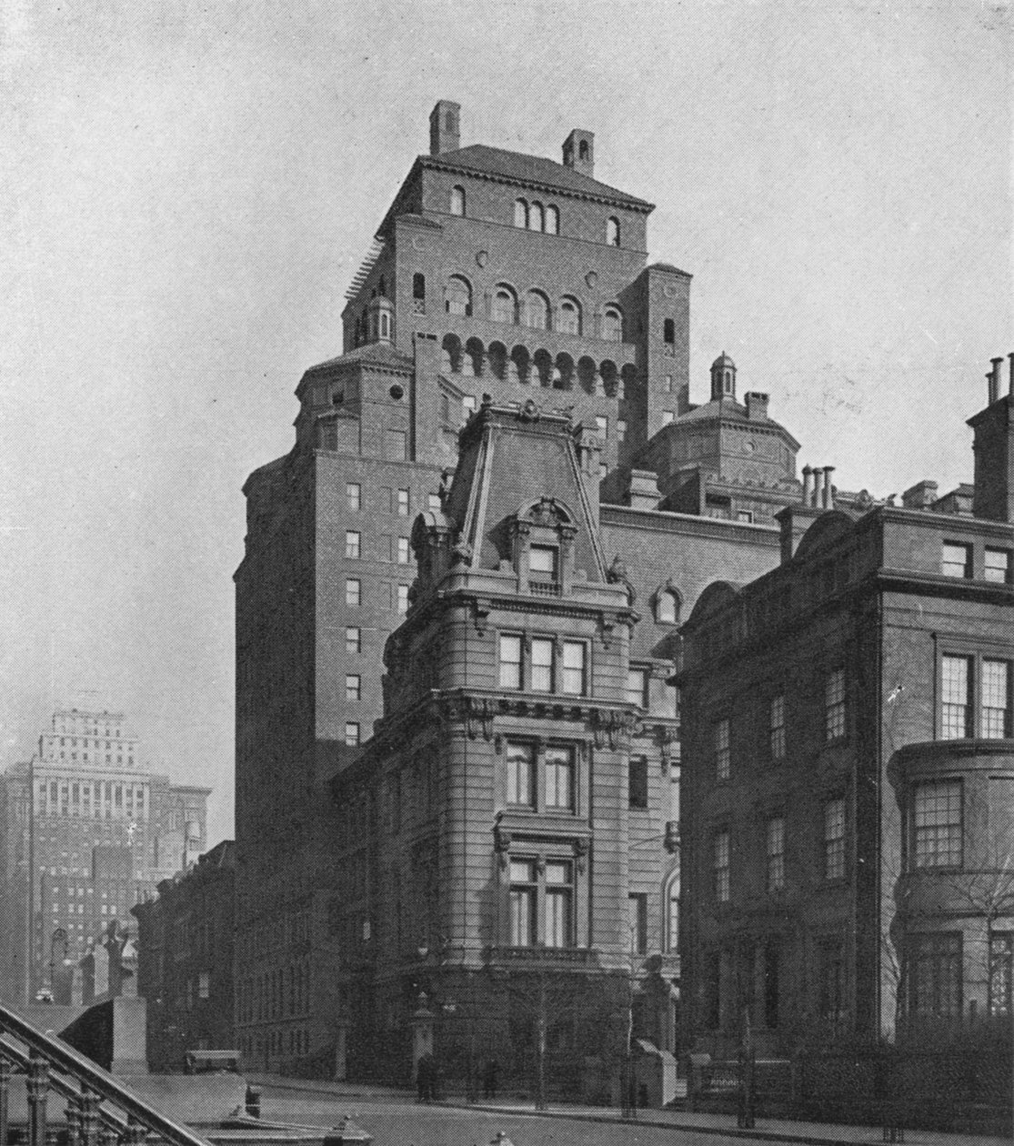 A Fraternity Clubs épülete a Madison Avenue-ról, New York City, 1924 alkotó: Unbekannt