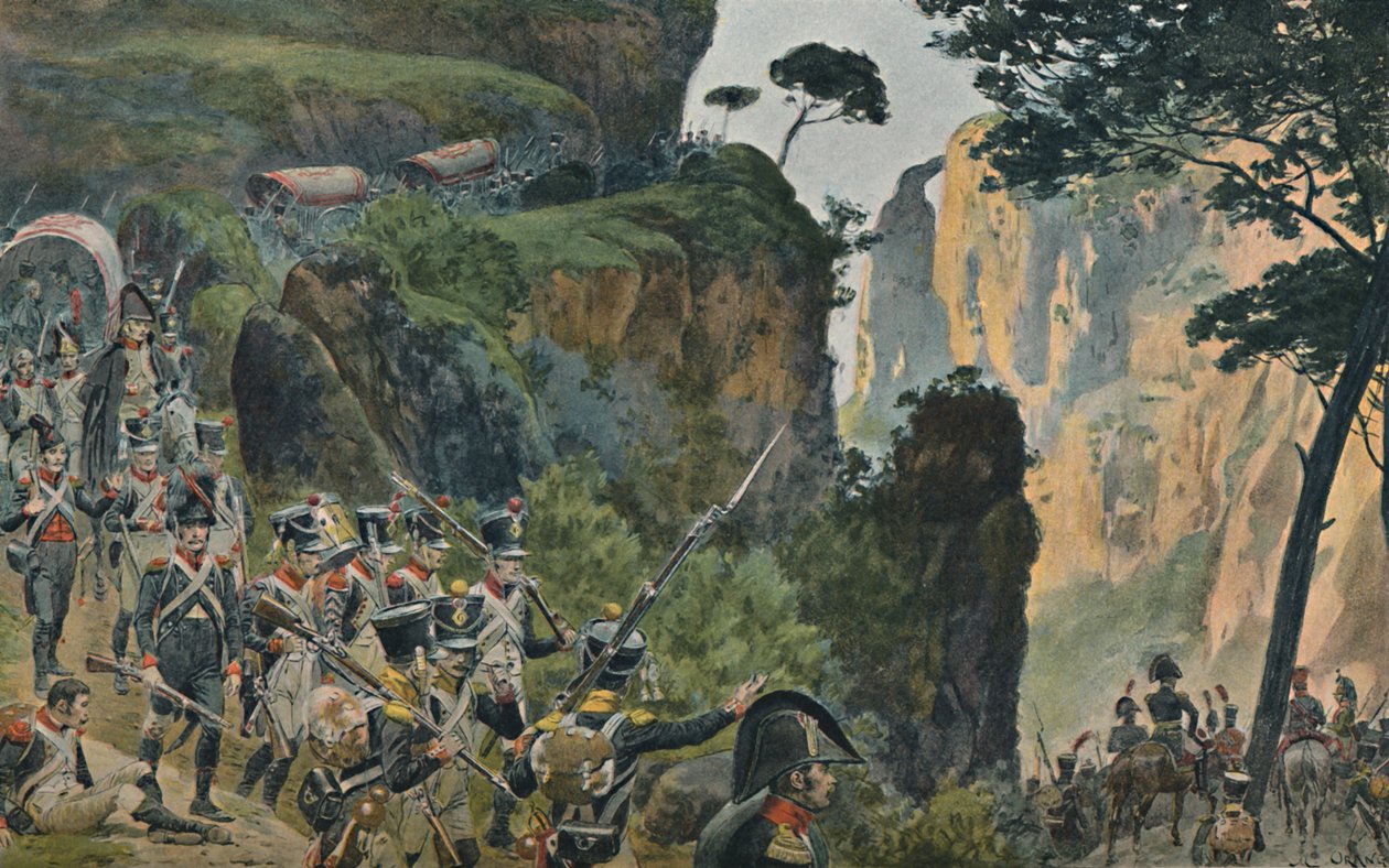 A francia hadsereg a portugáliai hegyekben, 1896 alkotó: Unbekannt