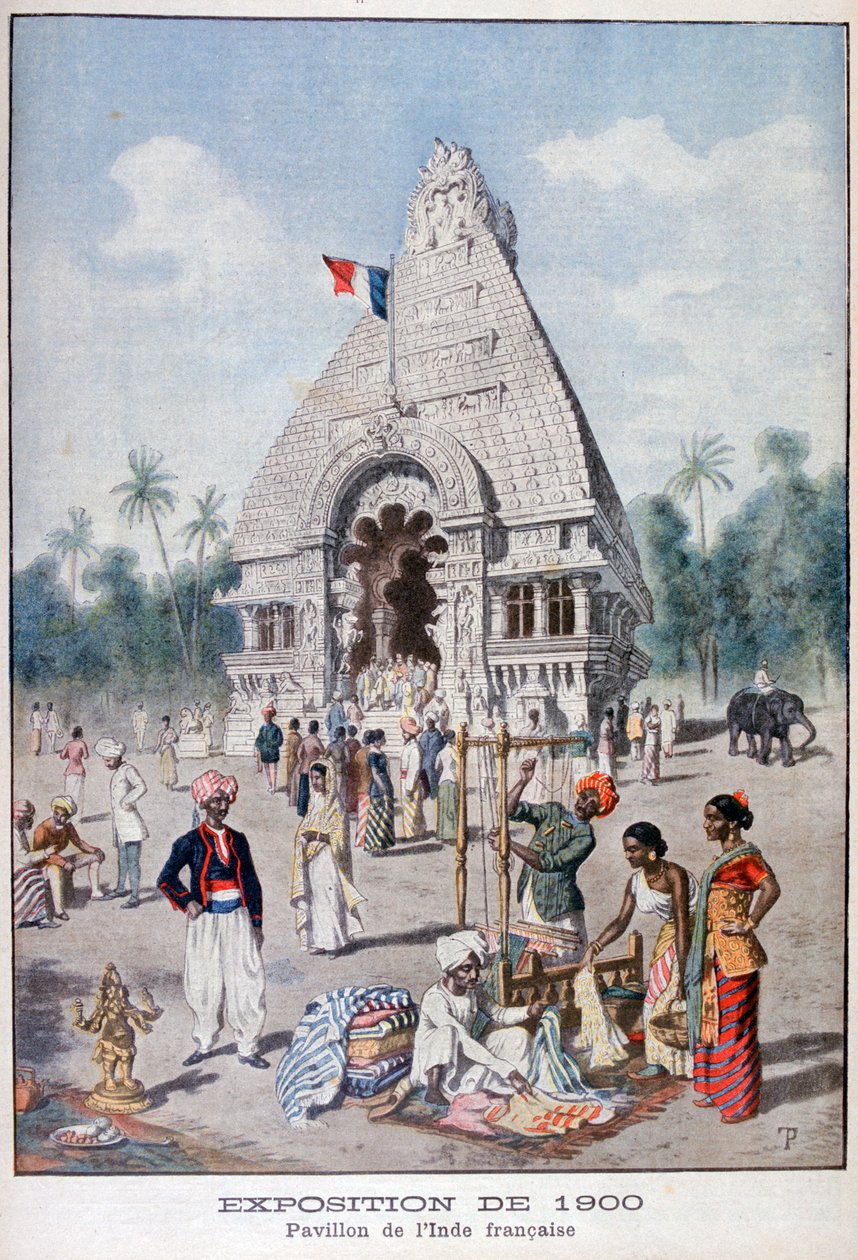 Francia India pavilon az 1900-as egyetemes kiállításon, Párizs, 1900 alkotó: Unbekannt