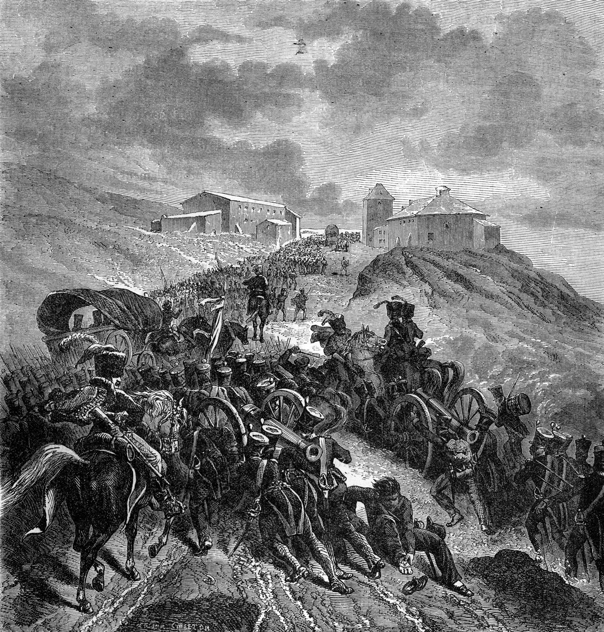 A francia hadsereg átkelt a Sierra Guadarramán, Spanyolország, 1808. szeptember 22-24. 1882-1884 alkotó: Unbekannt