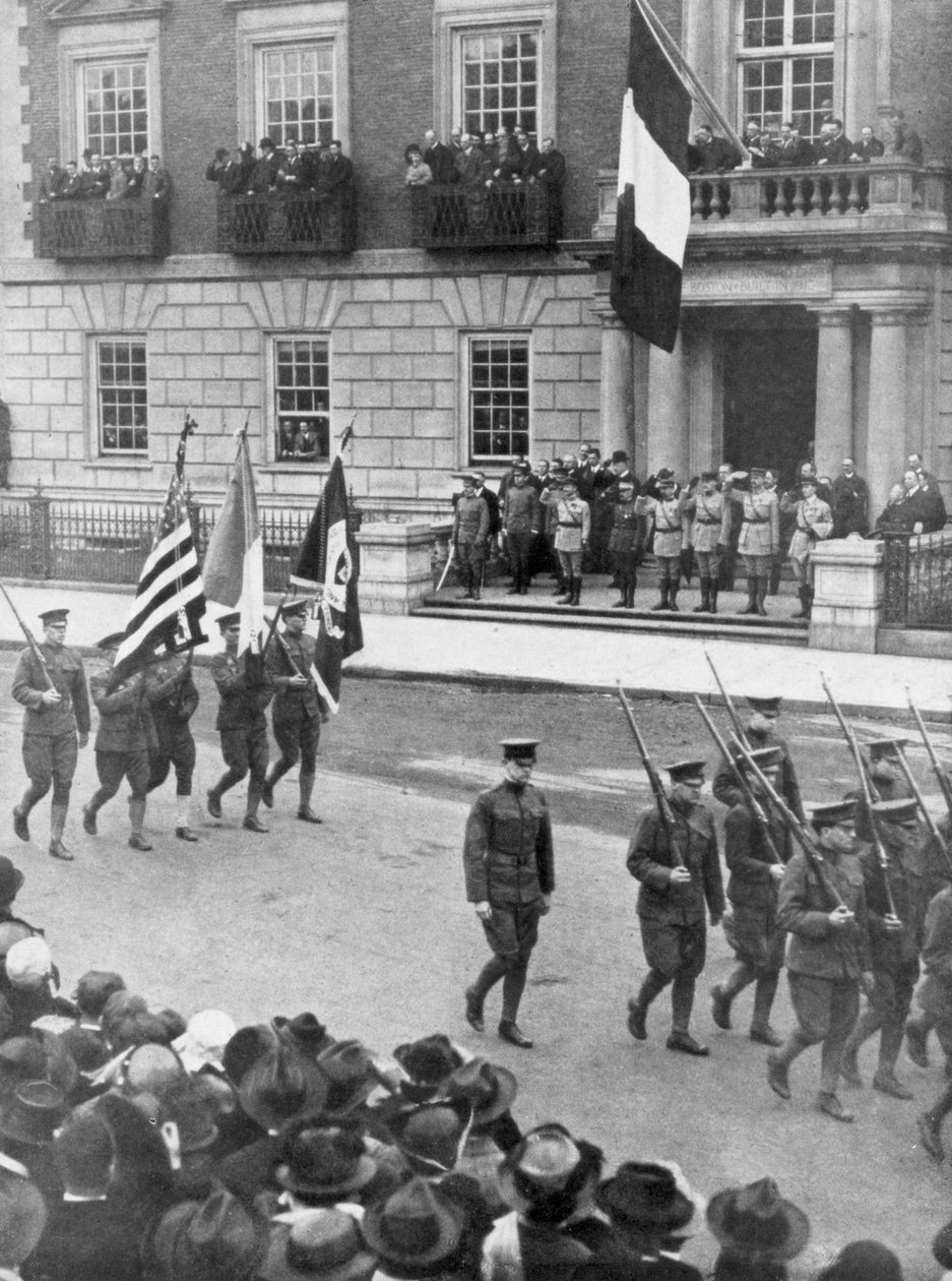 A francia katonai küldetés Amerikába, a Harvard Club, Boston, Massachusetts, USA, 1917 alkotó: Unbekannt