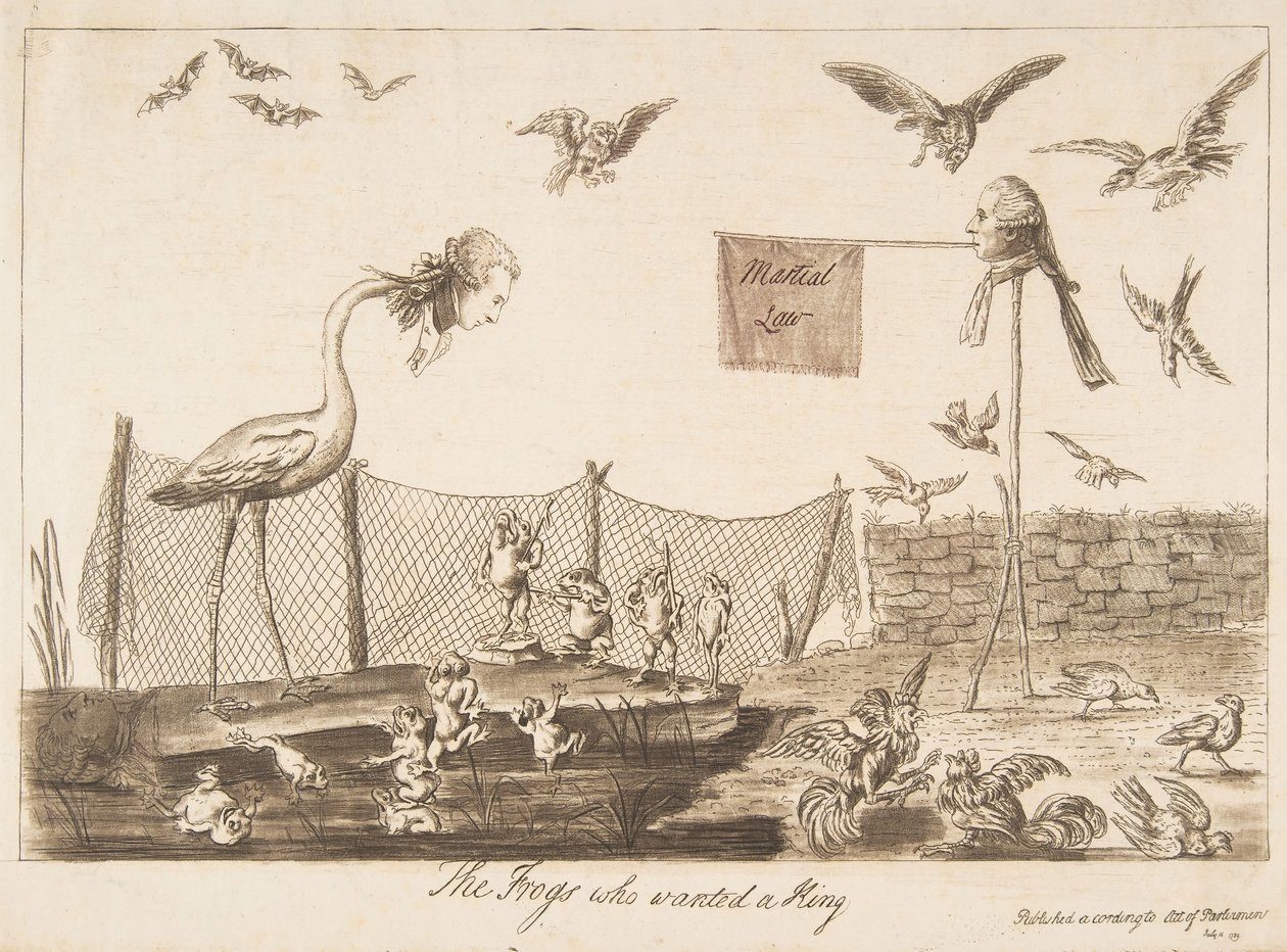 A békák, akik királyt akartak, 1789. július 14. alkotó: Unbekannt