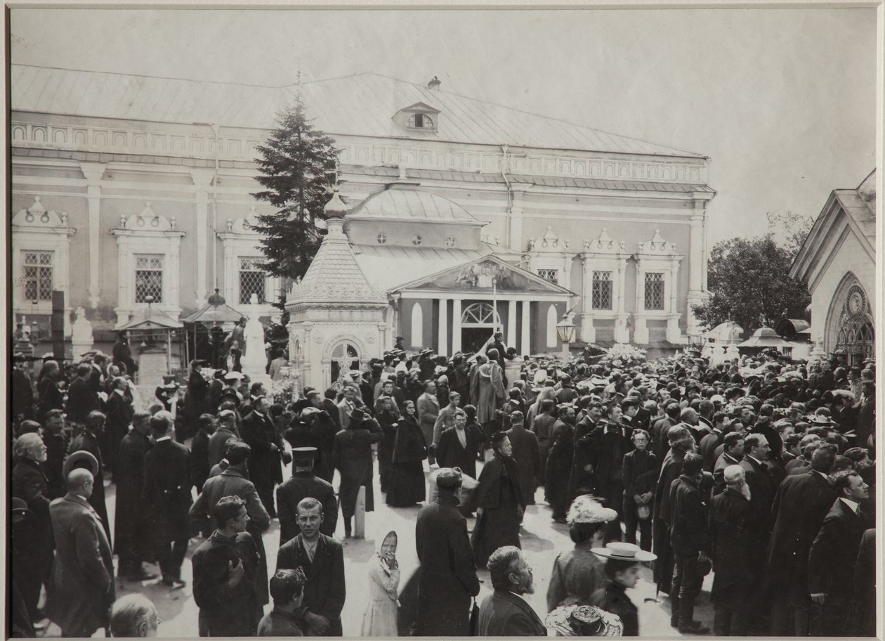Anton Csehov temetése a Novogyevicsi temetőben, 1904. július 22. alkotó: Unbekannt