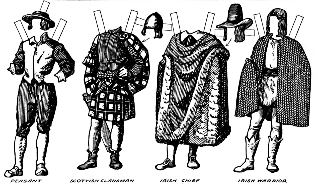 The Gallery of British Costume: Ruha, amelyet a tizenhatodik század végén viseltek, 1934 alkotó: Unbekannt