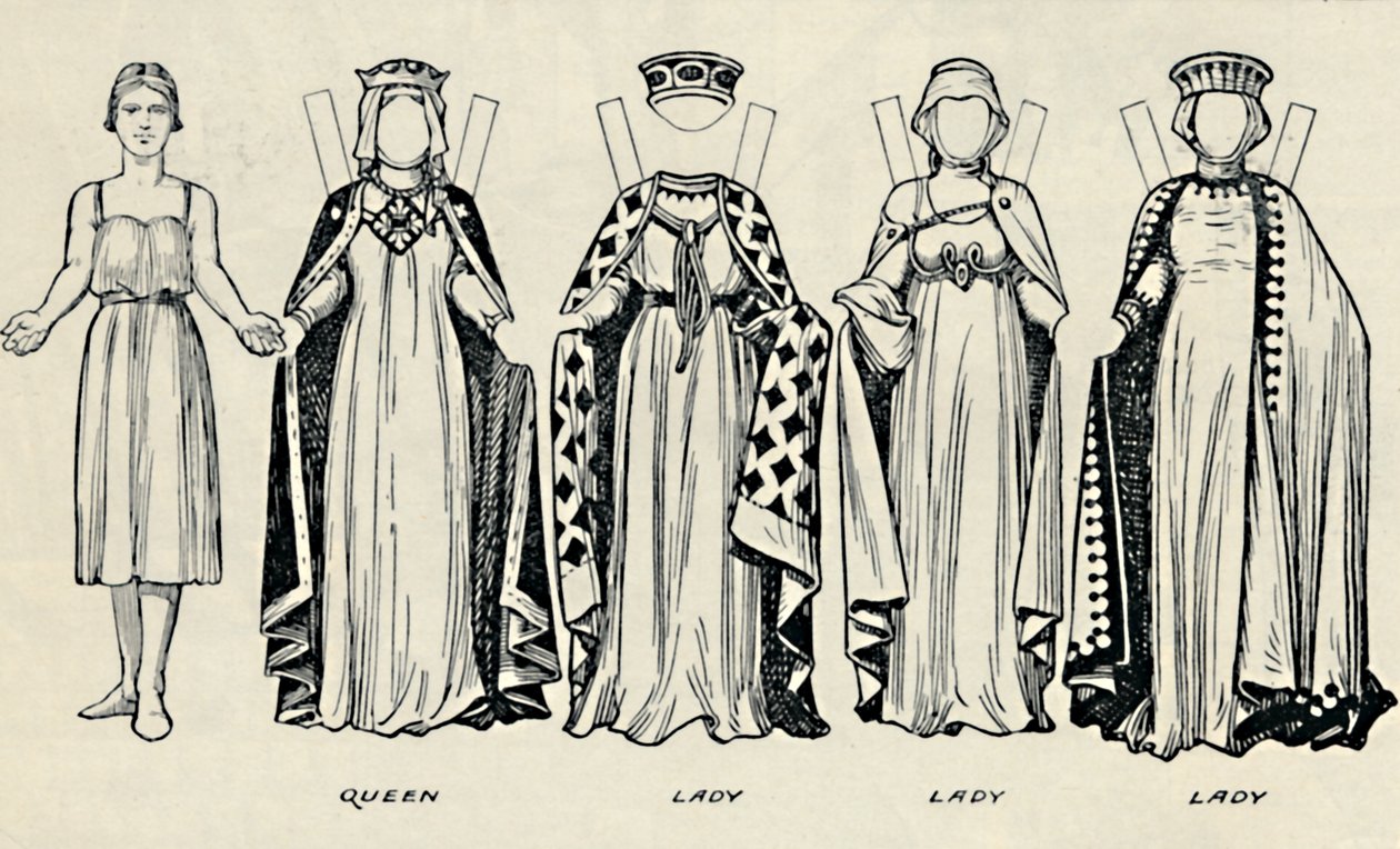 The Gallery of British Costume: Hogyan öltözködtek az angolok King Johns idejében, 1934 alkotó: Unbekannt