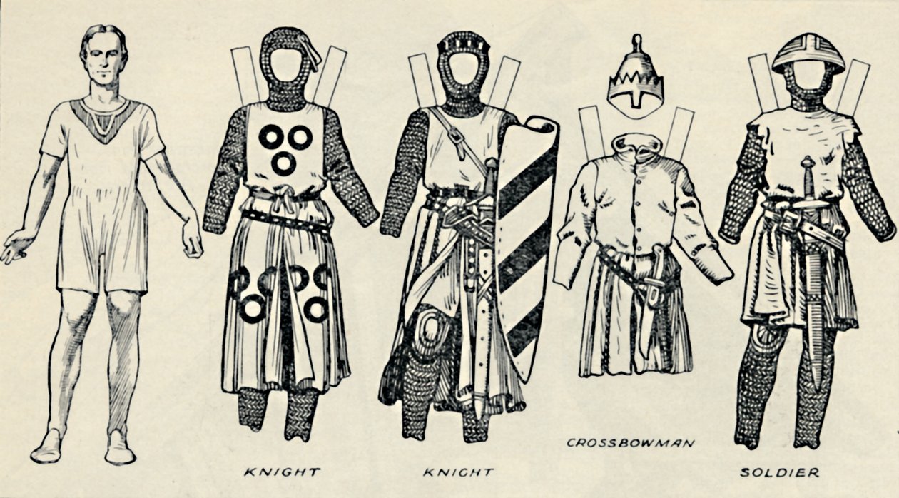 The Gallery of British Costume: Hogyan öltözködtek az angolok King Johns idejében, 1934 alkotó: Unbekannt