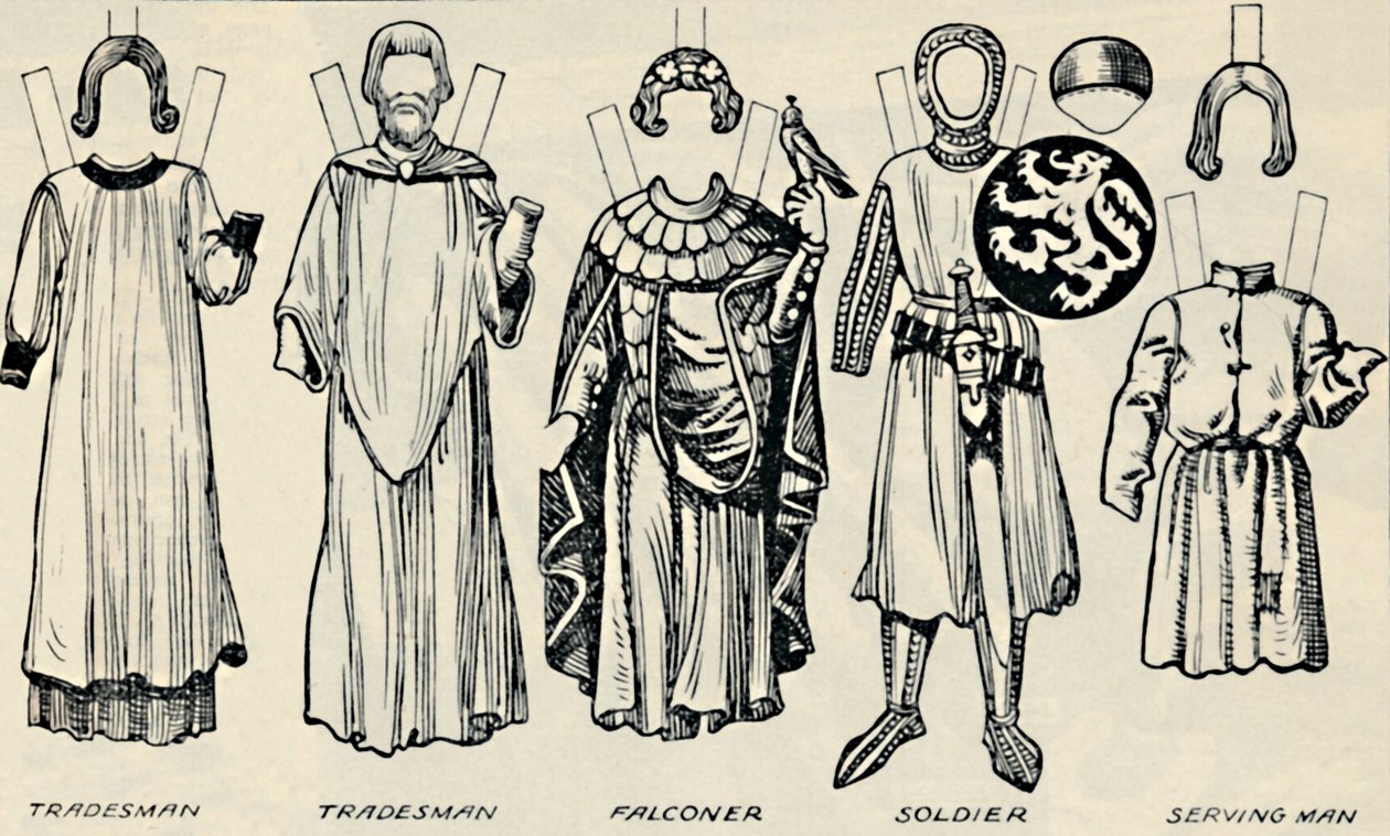A Brit jelmezek galériája: Mit viseltek a férfiak és a nők III. Henrik idejében, 1934 alkotó: Unbekannt