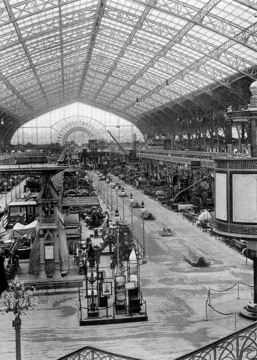 Gépek Galériája, Egyetemes Kiállítás, Párizs, 1889 alkotó: Unbekannt