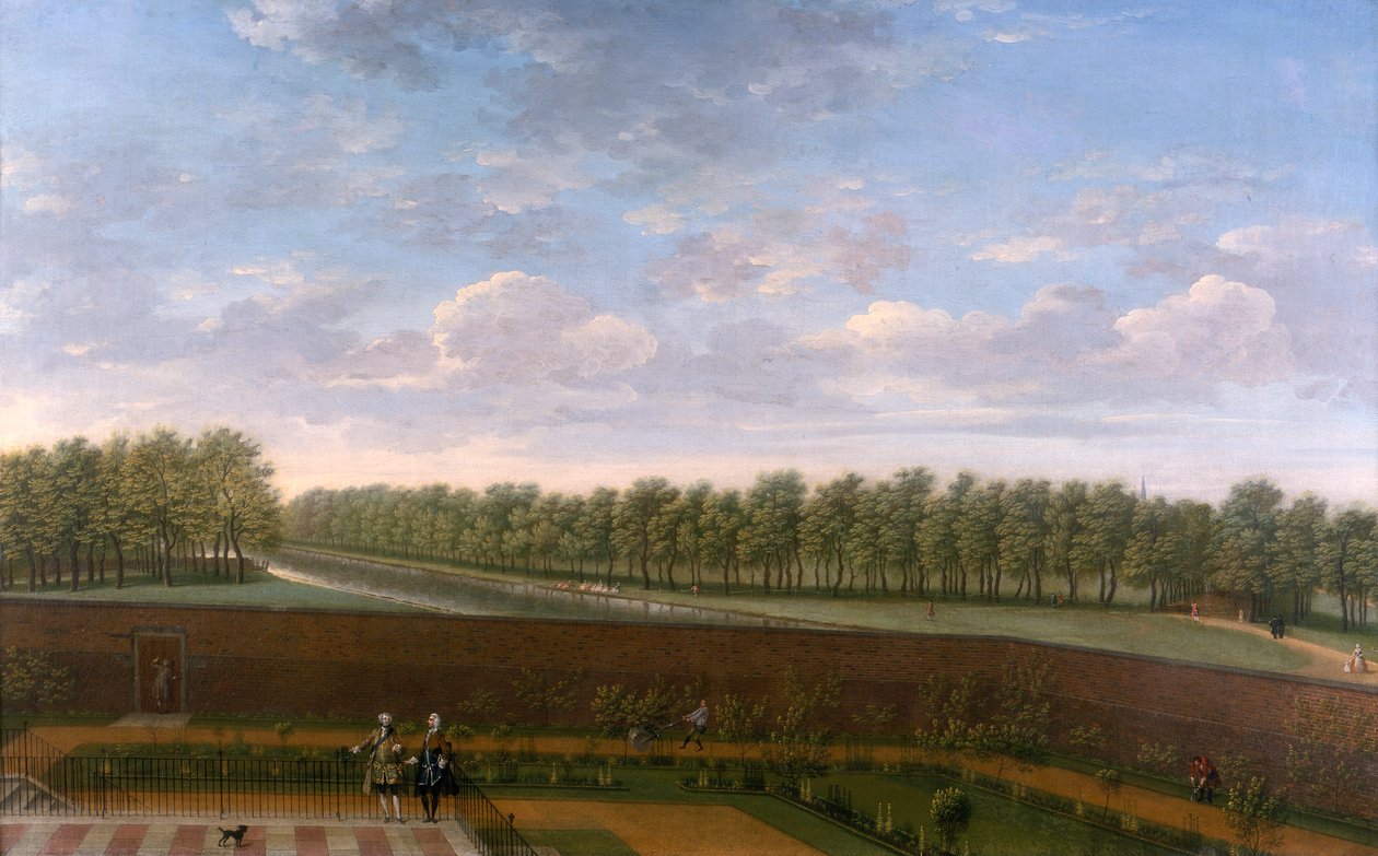 „The Garden of No 10 Downing Street”, 1740 alkotó: Unbekannt
