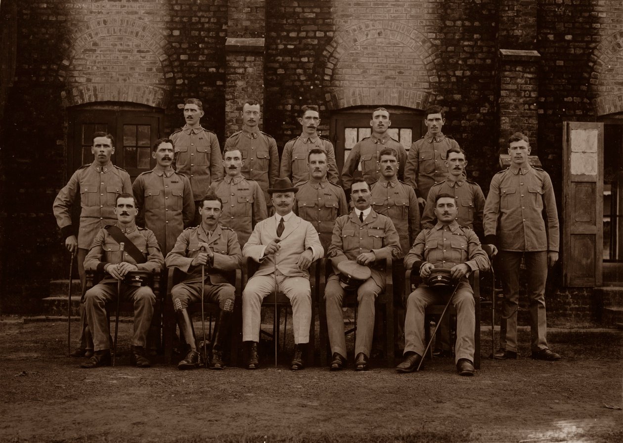 Az 1. Royal Munster Fusiliers helyőrségi rendőrsége, Rangoon, Burma, 1913 alkotó: Unbekannt