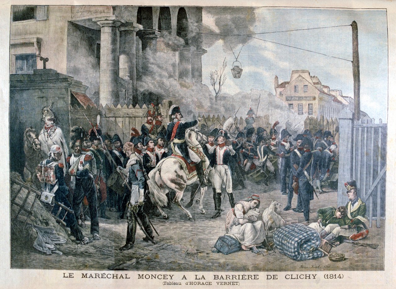 A Clichy-i kapu Párizs védelme alatt, 1814. március 30-án, 1904. alkotó: Unbekannt