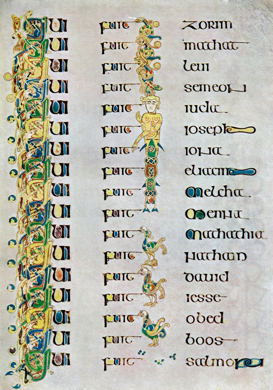 Krisztus genealógiája, i.sz. 800, XX. század alkotó: Unbekannt