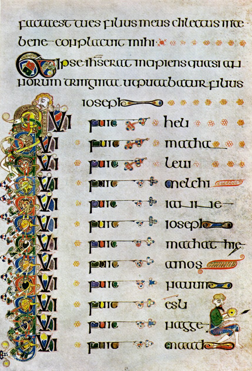 Krisztus genealógiája, i.sz. 800, XX. század alkotó: Unbekannt