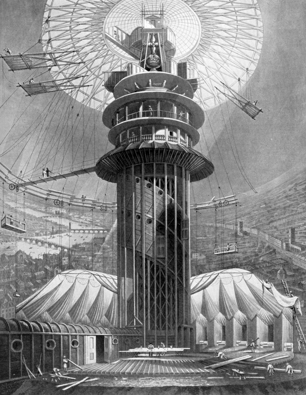 A geometriai emelkedés a galériákhoz a Colosseumban, Regents Park, London, 1823 1926 alkotó: Unbekannt