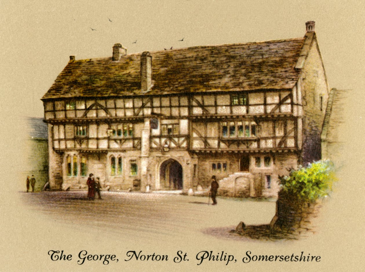 The George, Norton St. Philip, Somersetshire, 1936. alkotó: Unbekannt