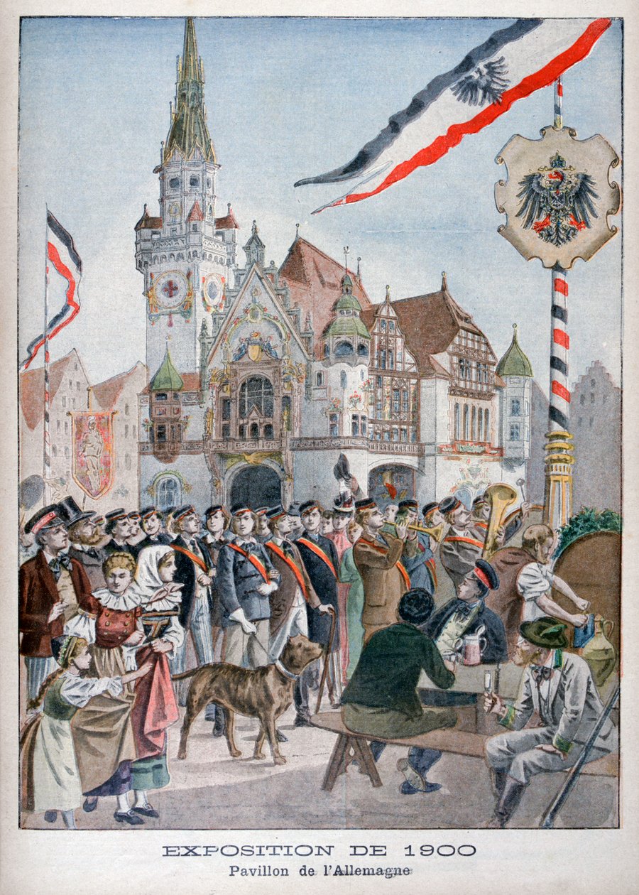 A német pavilon az 1900-as egyetemes kiállításon, Párizs, 1900 alkotó: Unbekannt
